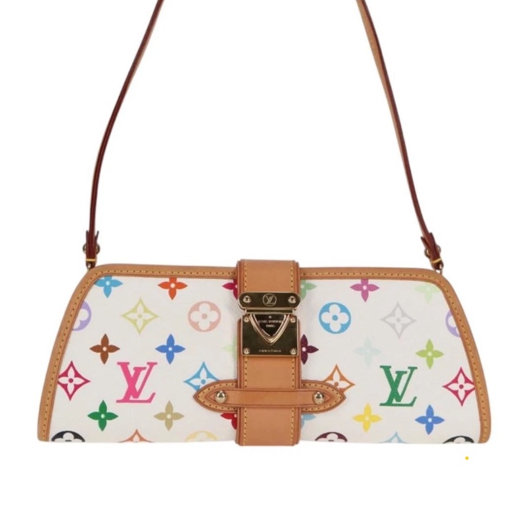 Authentic Louis Vuitton Shirley Clutch Classic , Rare , and Chic .